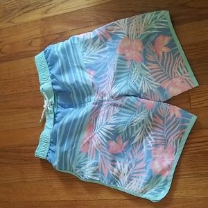 Tommy Bahama swim floral trunk.